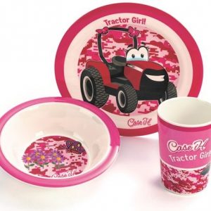 Vaisselle Case IH rose 3 pièces (MH8902)