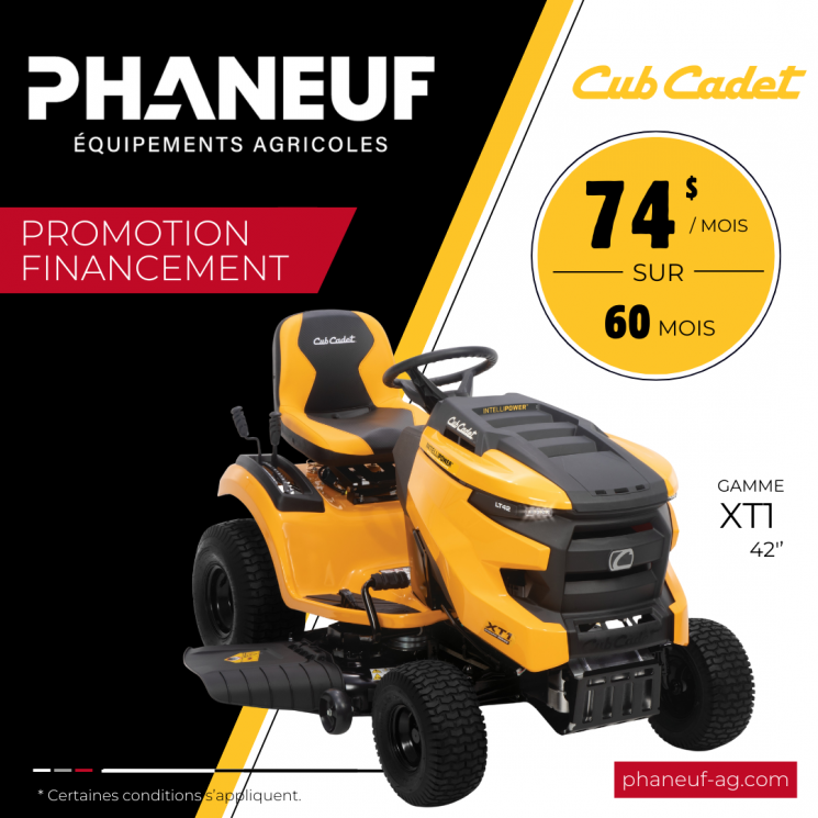 Promotion financement XT1