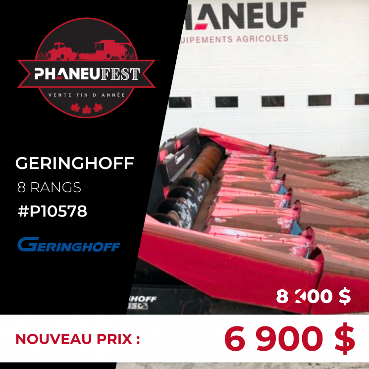 PhaneuFest : Geringhoff à maïs